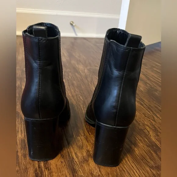 Marc Fisher Sleek Black Ankle Booties - Picture 4 of 5